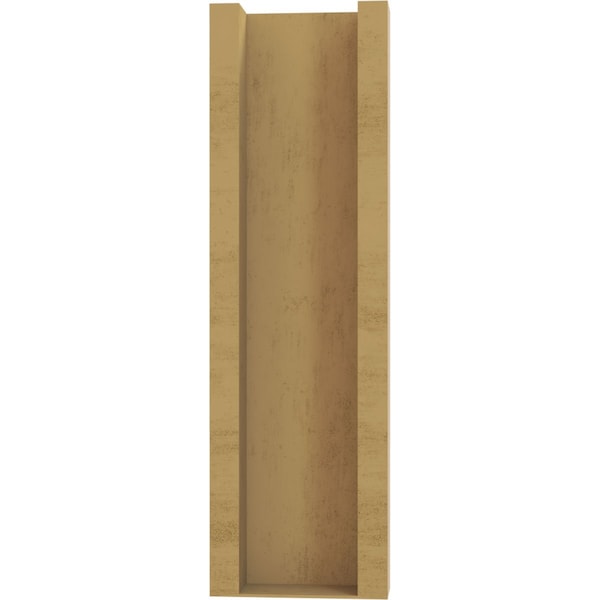 Ekena Millwork 6-in W x 16-in D x 20-in H Funston Block Rough Cedar Woodgrain TimberThane Outlooker, Primed Tan - OUTUR060X16X20FST44RCPR