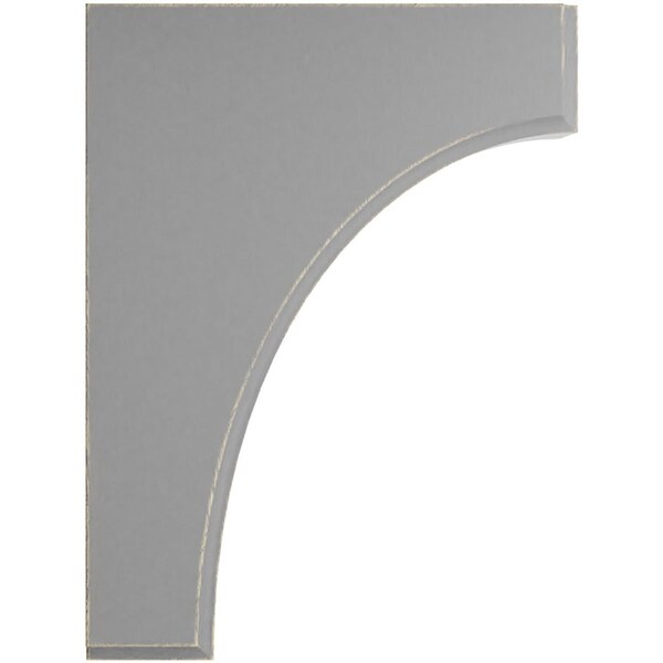 Ekena Millwork 1 3/4"W x 6"D x 8"H Clarksville Wood Vintage Decor Bracket, Pebble Grey - BKTWD02X06X08CVPG