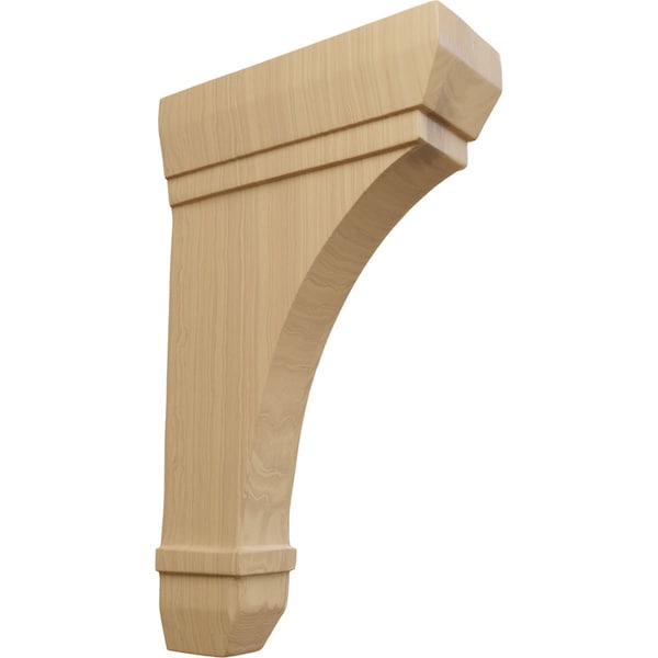 Ekena Millwork 2 1/4"W x 6"D x 10"H Stockport Bracket, Cherry - BKT02X06X10STCH