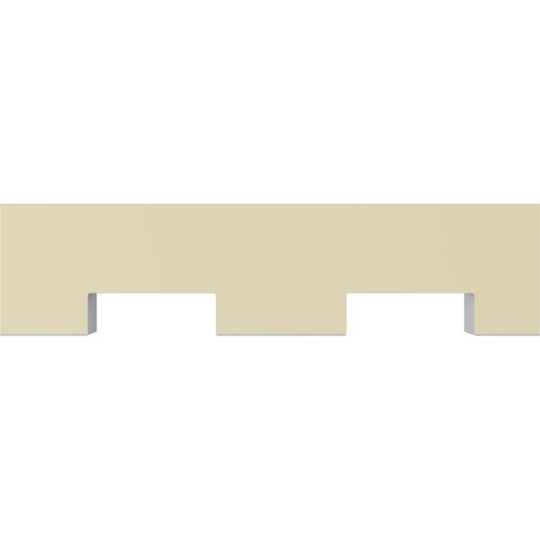 Ekena Millwork 4 3/8"W x 1 1/4"P x 4 3/8" T/S x 94 1/2" Length Dentil Block Moulding - MLD04X01DE