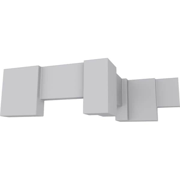 Ekena Millwork 4 3/8"W x 1 1/4"P x 4 3/8" T/S x 94 1/2" Length Dentil Block Moulding - MLD04X01DE