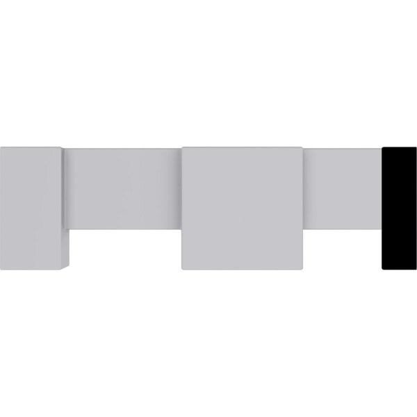 Ekena Millwork 4 3/8"W x 1 1/4"P x 4 3/8" T/S x 94 1/2" Length Dentil Block Moulding - MLD04X01DE