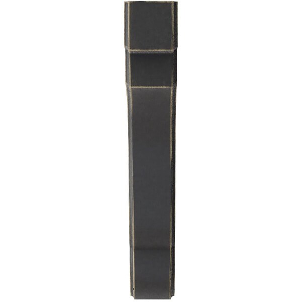 Ekena Millwork 1 3/4"W x 8 1/2"D x 11"H Bedford Wood Vintage Decor Bracket, Black - BKTWD02X09X11BEBL