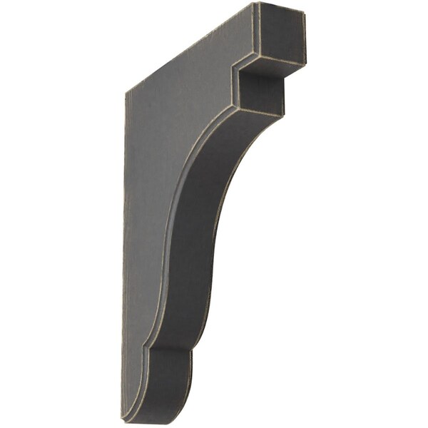 Ekena Millwork 1 3/4"W x 8 1/2"D x 11"H Bedford Wood Vintage Decor Bracket, Black - BKTWD02X09X11BEBL
