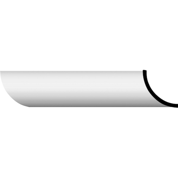 Ekena Millwork SAMPLE - 3 7/8"H x 3 7/8"P x 5 1/2"F x 12"L Cove Crown Moulding - SAMPLE-MLD04X04X05CO
