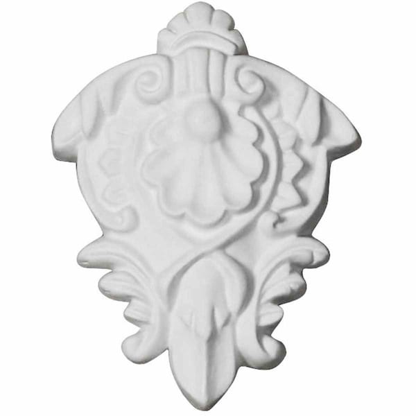 Ekena Millwork 2 5/8"W x 3 3/8"H x 1/2"P Shell Onlay - ONL03X03X01SH