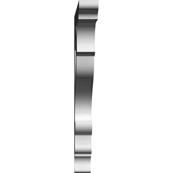 Ekena Millwork Brontes Architectural Grade PVC Bracket, 5/8"W X 6"D X 6"H - BKTP01X06X06BR