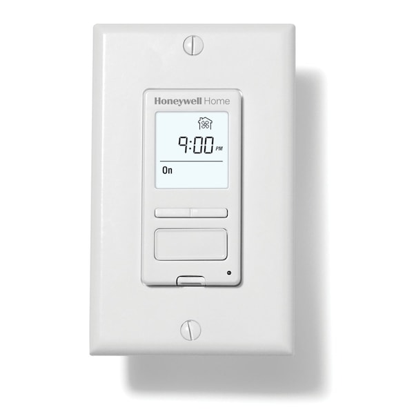 Resideo Programmable Bath Fan Control, White, Automatically Controls Single Speed Fans - HVC0001