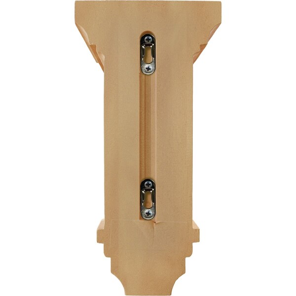 Ekena Millwork 6"W x 6 3/4"D x 12"H Large Jefferson Wood Corbel, Red Oak - CORW06X06X12JERO