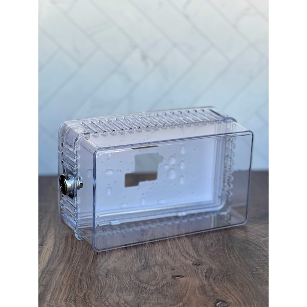 White-Rodgers Large Clear Plastc Guard 6 3/8x 3 1/2x 3 1/4 Dual Mount with Solid/ Ring Base - 853