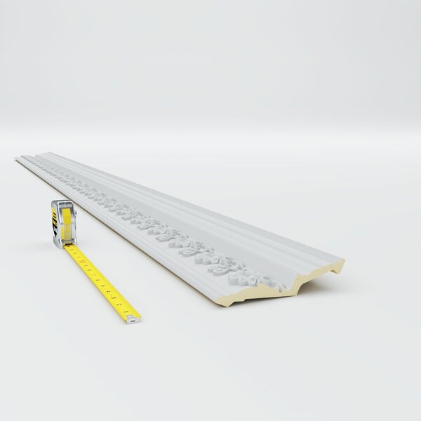 Ekena Millwork 6"H x 4 1/8"P x 7 1/4"F x 94 1/2"L Large Elegant Hampshire Crown Moulding - MLD06X04X07HA