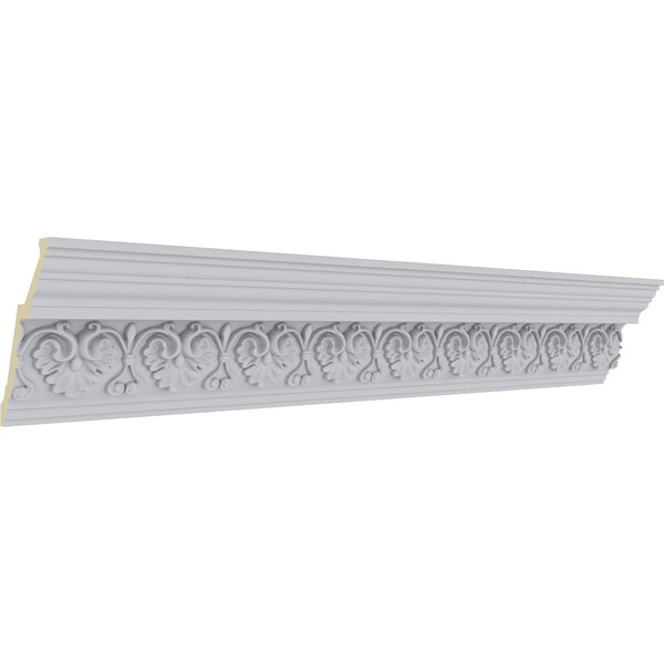 Ekena Millwork 6"H x 4 1/8"P x 7 1/4"F x 94 1/2"L Large Elegant Hampshire Crown Moulding - MLD06X04X07HA