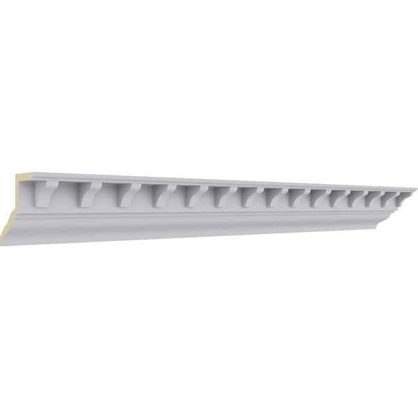 Ekena Millwork 3 3/4"H x 4 1/2"P x 5 7/8"F x 94 1/2"L Wide Spaced Dentil Crown Moulding - MLD03X04X06DE