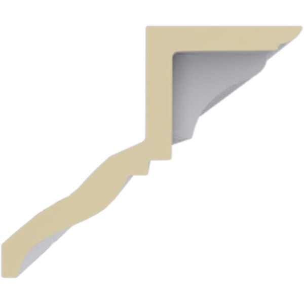 Ekena Millwork 3 3/4"H x 4 1/2"P x 5 7/8"F x 94 1/2"L Wide Spaced Dentil Crown Moulding - MLD03X04X06DE