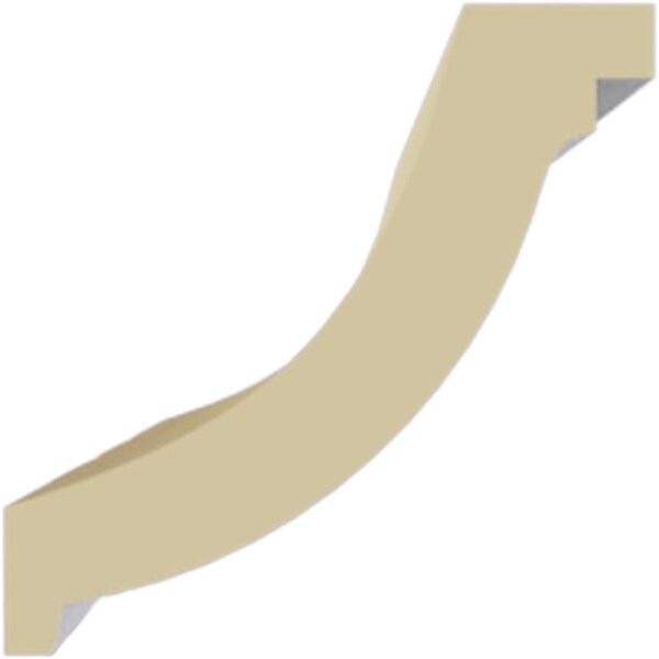 Ekena Millwork 2"H x 2"P x 2 3/4"F x 94 1/2"L Giana Crown Moulding - MLD02X02X02GI