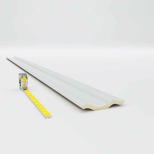 Ekena Millwork 5 1/2"H x 3 7/8"P x 6 3/4"F x 94 1/2"L Traditional Smooth Crown Moulding - MLD05X03X06TR