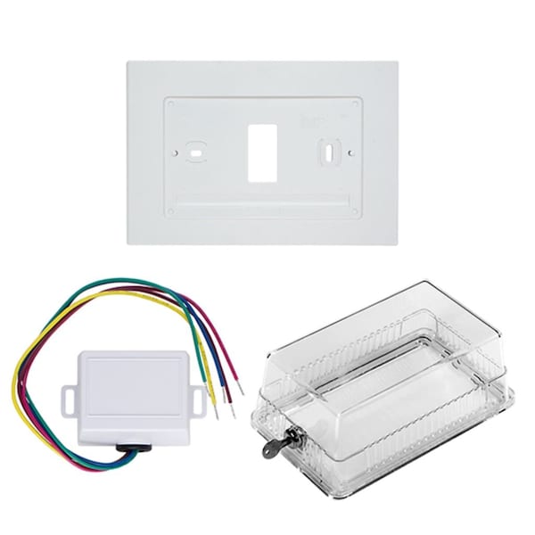 White-Rodgers Metal Thermstat Guard, 6-1/4"x4-1/4"x3" - F29-0192