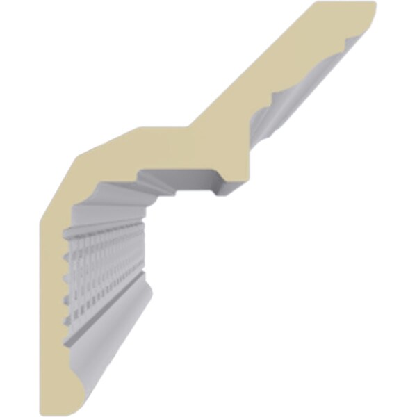 Ekena Millwork 5 7/8"H x 4 3/4"P x 7 1/2"F x 94 1/2"L Nestor Greek Key Crown Moulding - MLD05X04X07NS