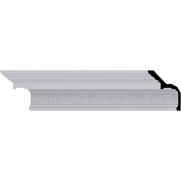 Ekena Millwork 5 7/8"H x 4 3/4"P x 7 1/2"F x 94 1/2"L Nestor Greek Key Crown Moulding - MLD05X04X07NS