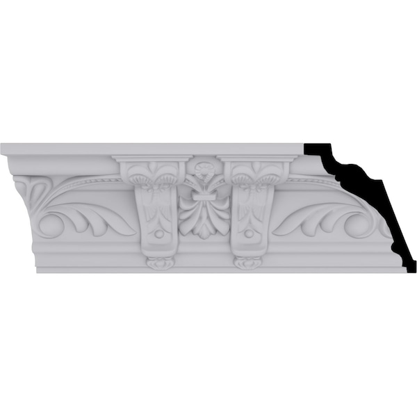 Ekena Millwork 4 7/8"H x 4 1/4"P x 6 1/2"F x 94 1/2"L, (13 5/8" Repeat), Jonee Crown Moulding - MLD04X04X06JO