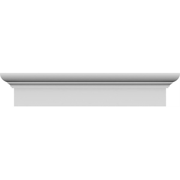 Ekena Millwork 113" Bottom Width x 117 3/4" Top Width x 6 1/4"H x 1 3/4"P Strickland Crosshead - CRH06X113ST-1