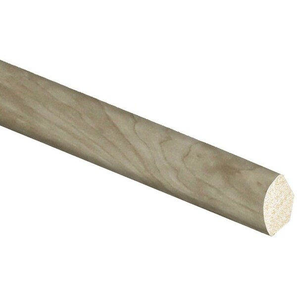 Interplast Group Quarter Round Floor Moulding, 8 ft L, 916 in W, Polystyrene, River Gray - 81070800504