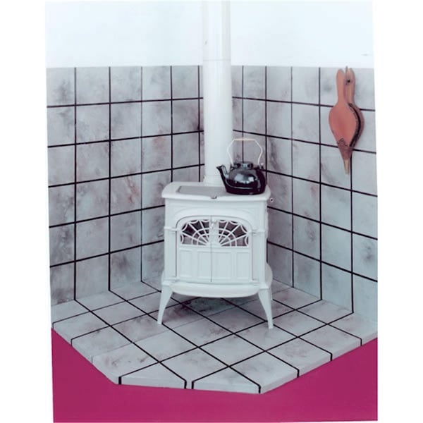 R-Co Products R-CO Grey Tile 24 in. x 48 in. Stove Board - 3220