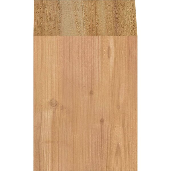 Ekena Millwork 6"W x 6"D x 10"H Traditional Rough Sawn Knee Brace, Western Red Cedar - BRC06X06X10TRA00RWR