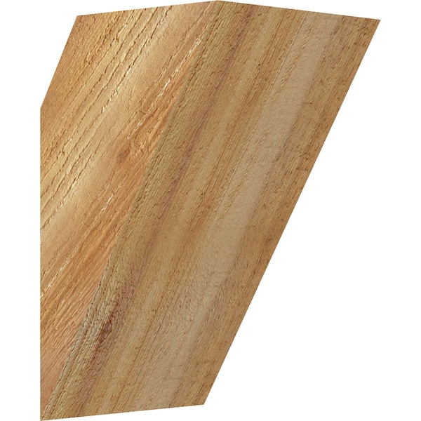 Ekena Millwork 6"W x 6"D x 10"H Traditional Rough Sawn Knee Brace, Western Red Cedar - BRC06X06X10TRA00RWR