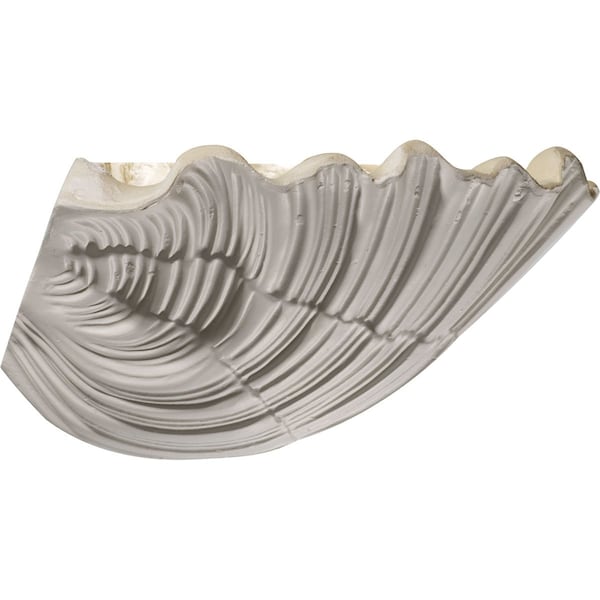Ekena Millwork 11 3/8"W x 7 1/8"D x 6 5/8"H Shell Wall Sconce - SCO11X07X06SH
