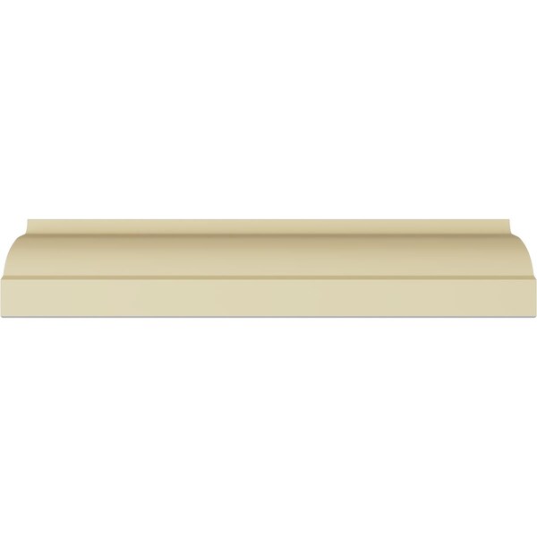 Ekena Millwork 3 1/2"H x 3 3/8"P x 4 7/8"F x 94 1/2"L Holmdel Traditional Smooth Crown Moulding - MLD03X03X04HO
