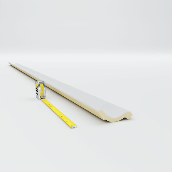 Ekena Millwork 3 1/2"H x 3 3/8"P x 4 7/8"F x 94 1/2"L Holmdel Traditional Smooth Crown Moulding - MLD03X03X04HO