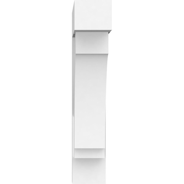 Ekena Millwork Standard Imperial Architectural Grade PVC Bracket With Block Ends, 5"W x 20"D x 26"H - BKTP05X20X26IMP05