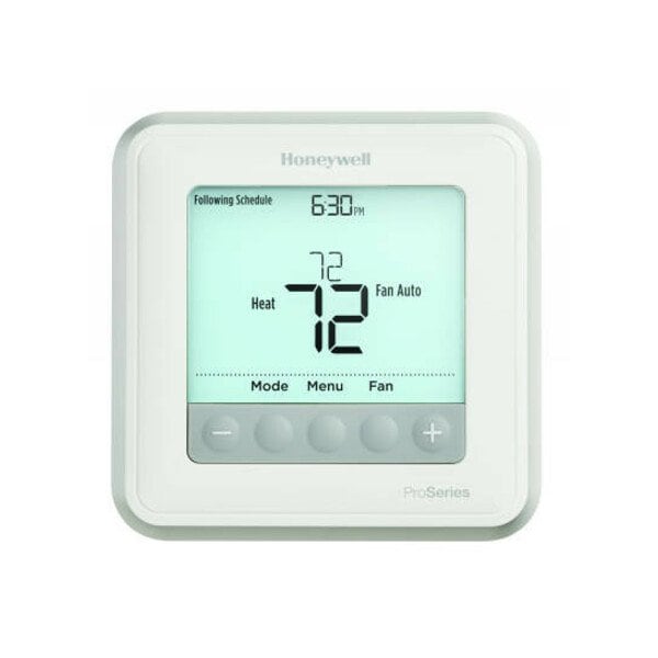 Honeywell Home Programmable Thermostat, 7, 5-2, 5-1-1 Programs, 2 H, 2 C, Wall Mount, Hardwired/Battery, 20/30VAC - TH6220U2000/U