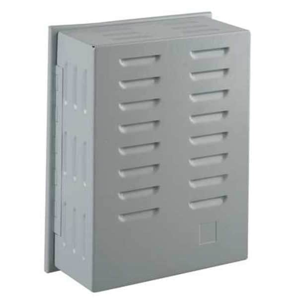 Zoro Select Universal Thermostat Guard, Off-White, Metal - 13J048