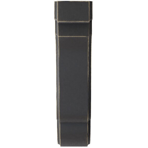 Ekena Millwork 1 3/4"W x 5"D x 7 1/2"H Bedford Wood Vintage Decor Bracket, Black - BKTWD02X05X08BEBL
