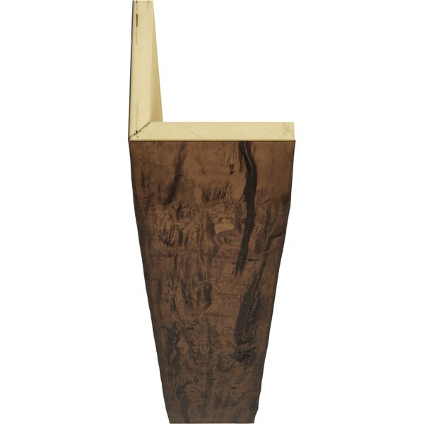 Ekena Millwork 2-Sided (L-beam) Riverwood Endurathane Faux Wood Ceiling Beam, Premium Aged, 12"W x 12"H  x 12'L - BMRW2C0120X120X144ZD