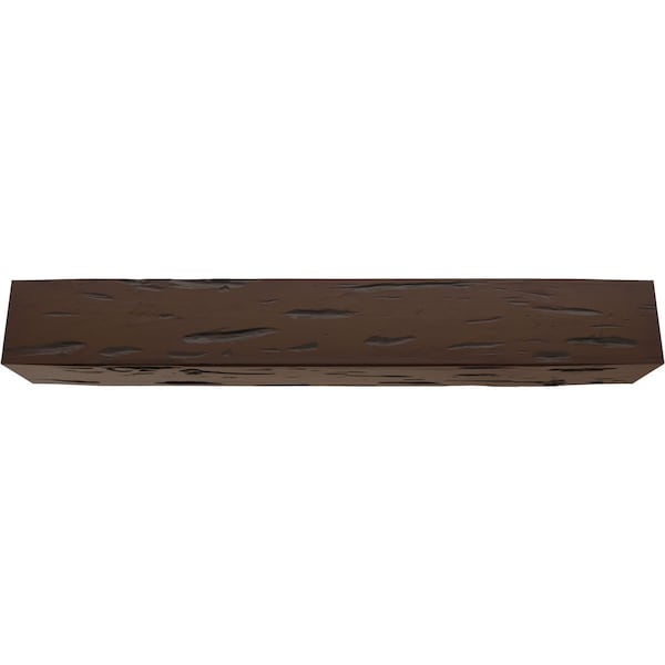 Ekena Millwork 3-Sided (U-beam) Pecky Cypress Endurathane Faux Wood Ceiling Beam, Premium Hickory, 4"Wx4"H x16'L - BMPC3C0040X040X192ZH