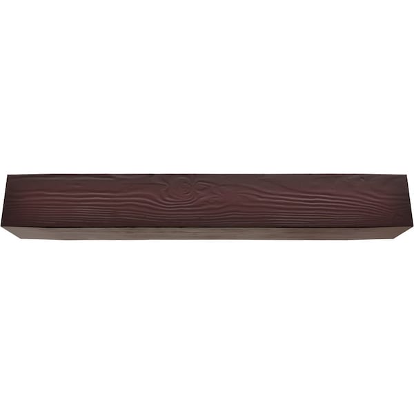 Ekena Millwork 3-Sided (U-beam) Sandblasted Endurathane Faux Wood Ceiling Beam, Premium Cherry, 6"W x 6"H  x 8'L - BMSD3C0060X060X096ZY