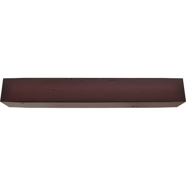Ekena Millwork 3-Sided (U-beam) Knotty Pine Endurathane Faux Wood Ceiling Beam, Premium Cherry, 10"W x 4"H  x 18'L - BMKP3C0100X040X216ZY