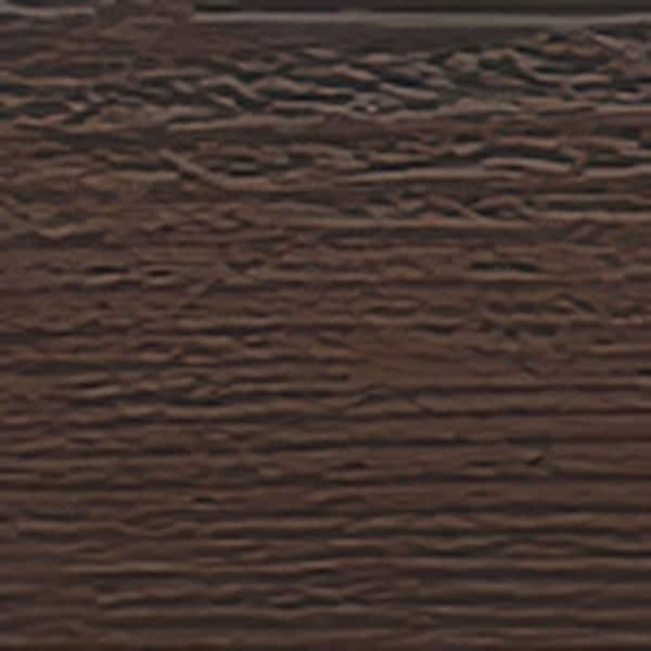Ekena Millwork 3-Sided (U-beam) Rough Sawn Endurathane Faux Wood Ceiling Beam, Premium Hickory, 6"W x 4"H  x 14'L - BMRS3C0060X040X168ZH