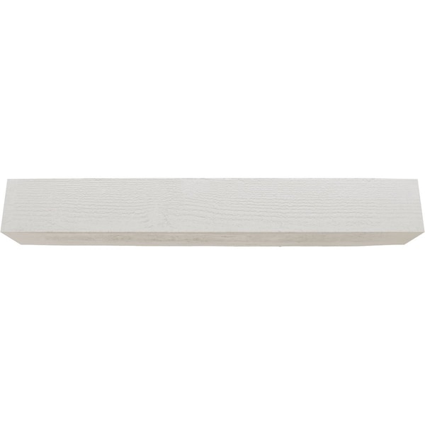 Ekena Millwork 3-Sided (U-beam) Rough Sawn Endurathane Faux Wood Ceiling Beam, Factory Prepped, 4"W x 6"H  x 12'L - BMRS3C0040X060X144UN