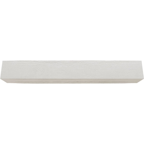 Ekena Millwork 3-Sided (U-beam) Rough Sawn Endurathane Faux Wood Ceiling Beam, Factory Prepped, 4"W x 6"H  x 12'L - BMRS3C0040X060X144UN