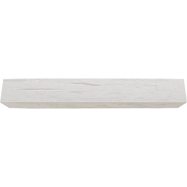 Ekena Millwork 3-Sided (U-beam) Hand Hewn Endurathane Faux Wood Ceiling Beam, Factory Prepped, 12"W x 8"H  x 18'L - BMHH3C0120X080X216UN