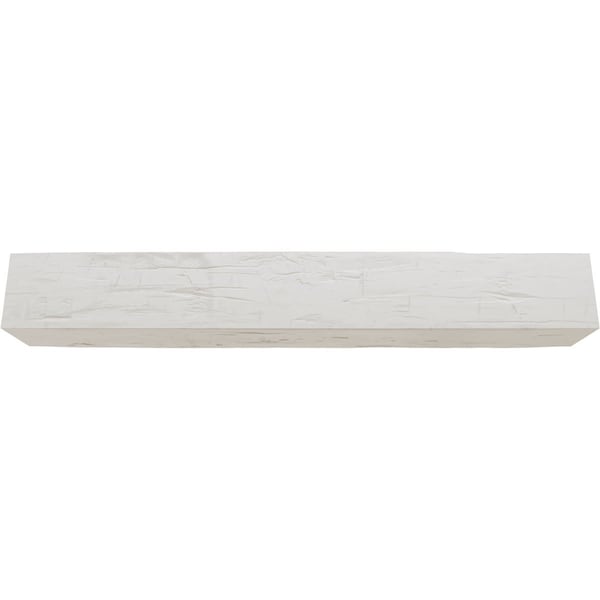 Ekena Millwork 3-Sided (U-beam) Hand Hewn Endurathane Faux Wood Ceiling Beam, Factory Prepped, 12"W x 8"H  x 18'L - BMHH3C0120X080X216UN