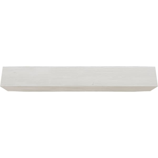 Ekena Millwork 3-Sided (U-beam) Sandblasted Endurathane Faux Wood Ceiling Beam, Factory Prepped, 12"Wx10"H x20'L - BMSD3C0120X100X240UN
