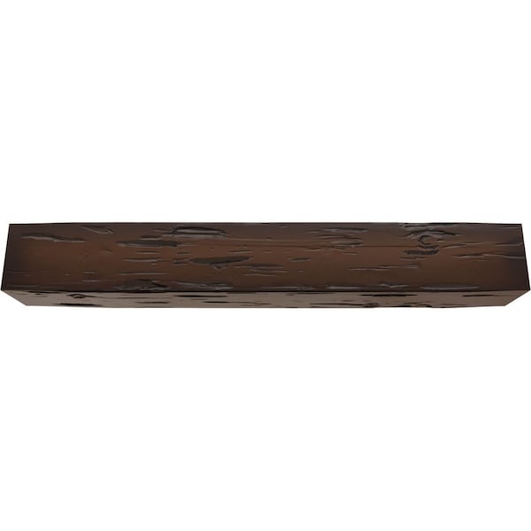 Ekena Millwork 3-Sided (U-beam) Pecky Cypress Endurathane Faux Wood Ceiling Beam, Premium Mahogany, 4"Wx4"H x14'L - BMPC3C0040X040X168ZM