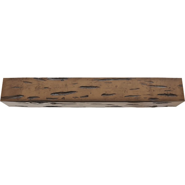 Ekena Millwork 3-Sided (U-beam) Pecky Cypress Endurathane Faux Wood Ceiling Beam, Premium Aged, 8"W x 12"H  x 12'L - BMPC3C0080X120X144ZD