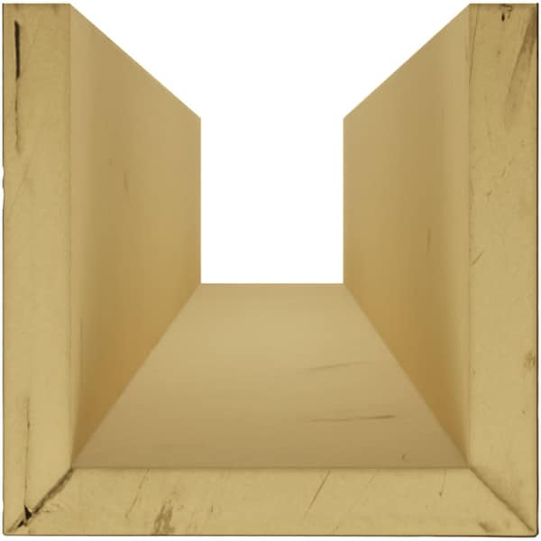Ekena Millwork 3-Sided (U-beam) Pecky Cypress Endurathane Faux Wood Ceiling Beam, Premium Aged, 8"W x 12"H  x 12'L - BMPC3C0080X120X144ZD