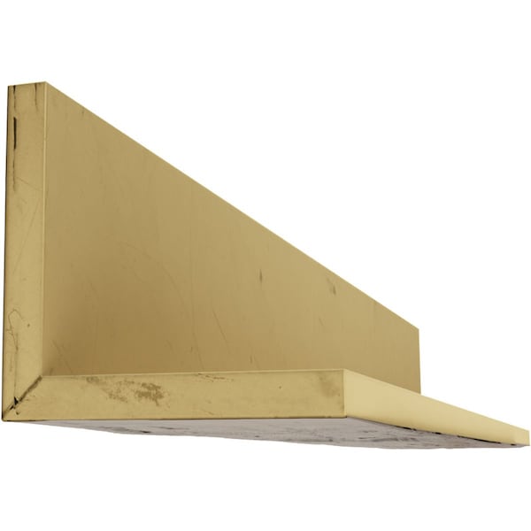 Ekena Millwork 2-Sided (L-beam) Hand Hewn Endurathane Faux Wood Ceiling Beam, Premium Aged, 8"W x 4"H  x 14'L - BMHH2C0080X040X168ZD